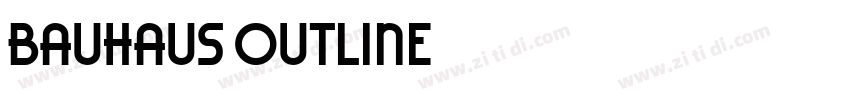 Bauhaus Outline字体转换